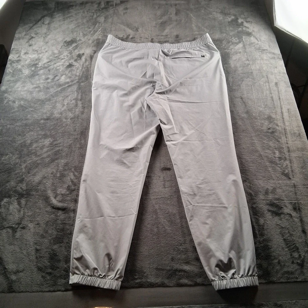 Banana Republic Jogger Pants Mens 38 Gray Elastic Waist Active Casual 2605